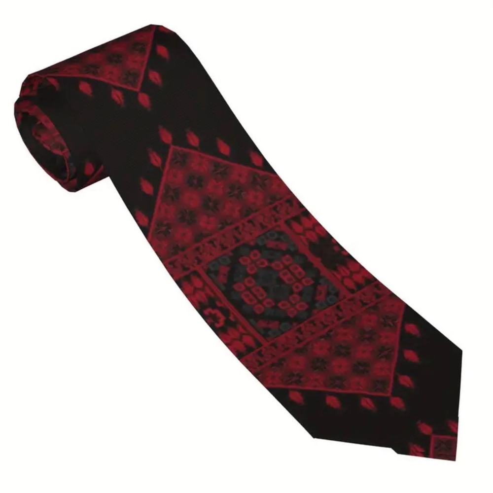Palestinian Tatreez-Inspired Necktie